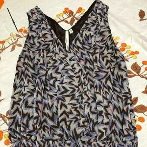 Bellatrix Purple Cross Front Sleeveless Top